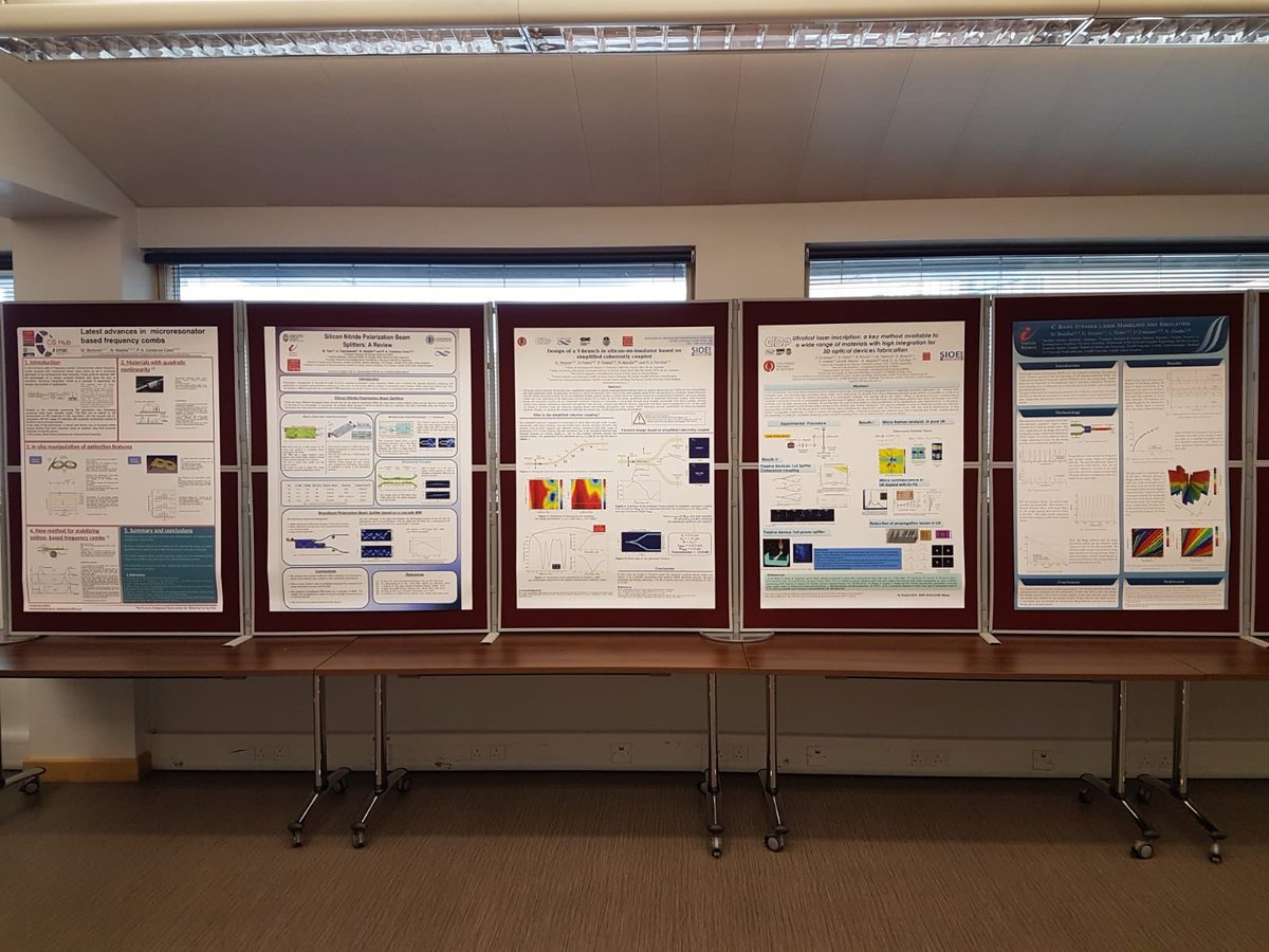 Ready to receive our delegates for the poster session and drinks reception at #SIOE2019 #compoundSemiconductor #semiconductor #integratedOptoelectronics #CS