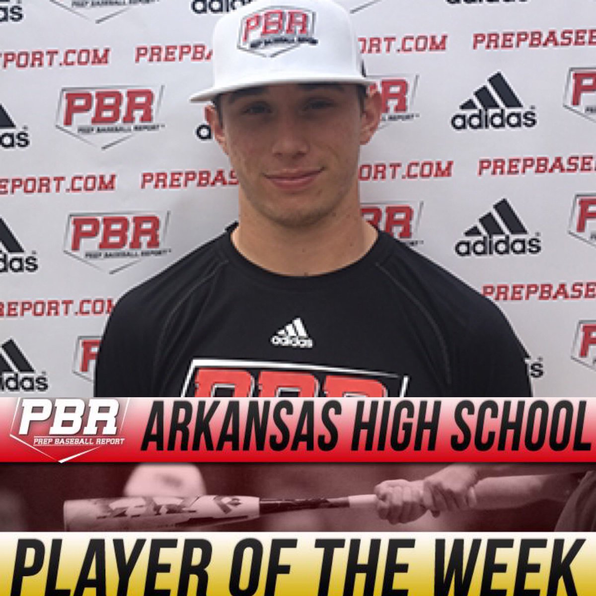 PrepBaseballAR's tweet photo. 🔥🔥🔥Arkansas Week 7 Hitter of the Week is @GWDBaseball infielder and @RaginCajuns signee Peyton Holt (@payday_03) who had 5 extra base hits and 11 RBI’s on the week>>> https://t.co/rPphJtdris https://t.co/hcZh24TBw9
