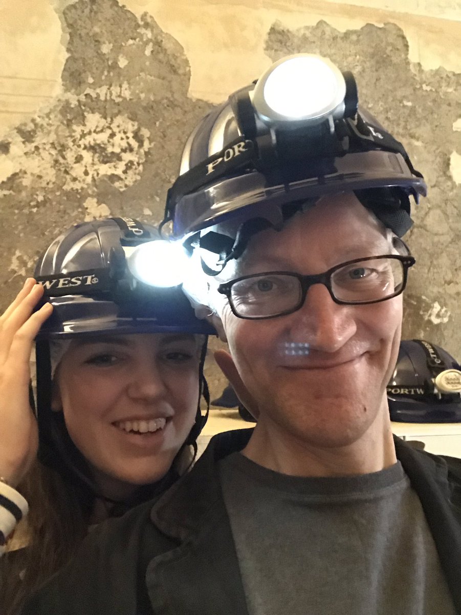 holland_tom's tweet photo. Anyone who’s visited a Roman theatre will know that, basically, one is much like the other. Except that visiting the theatre in #Herculaneum is like visiting no other Roman theatre anywhere. Here @KatyHol97247524 & I get kitted up ready for our visit. https://t.co/0m5mMPO3rz