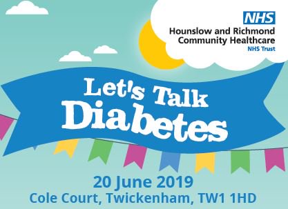 HRCH_Diabetes's tweet image. All welcome to our event in #twickenham this June - includes expert speakers, new technologies, mini workshops, treatment updates &amp;amp; information on prevention &amp;amp; remission #savethedate #helpspreadtheword @DiabetesUKRT @HRCH_NHS