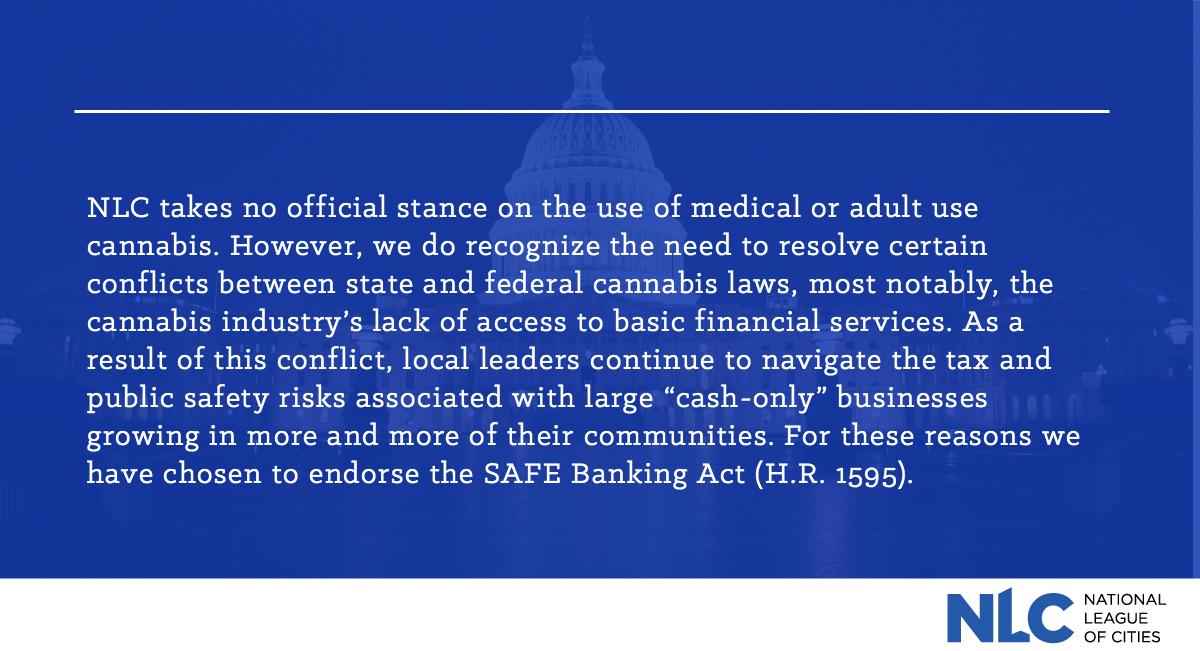 leagueofcities's tweet photo. For too long, local leaders have been forced to navigate conflicting #federal and state laws. The SAFE Banking Act is sensible policy that will help local leaders better protect their community's public safety. @FinancialCmte @FSCDems @RepPerlmutter https://t.co/gyOnDPRcgs https://t.co/JZaKLyeiQy