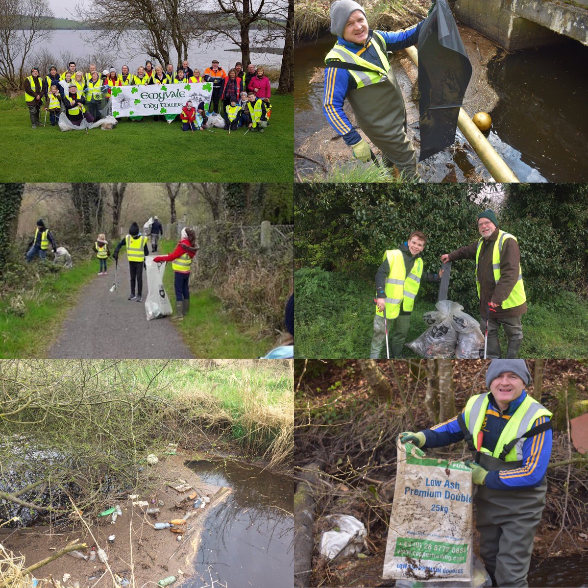 endafieldsedu's tweet photo. Loads of plastics , glass bottles , styrofoam etc in our local waterbodies . Great clean up recently by Emyvale Tidy Towns volunteers #waterquality #tidytowns #caringforenvironment https://t.co/CYRqa6PXS3