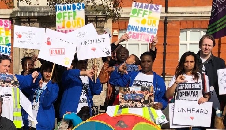CoinStreet's tweet photo. Our parents and staff are devastated about @lambeth_council decision to pull the plug on their support for a local children’s centre for Waterloo families, after a proud 10 year history. Read our statement https://t.co/CwJYYkPh1T https://t.co/G0TKTLJl2J
