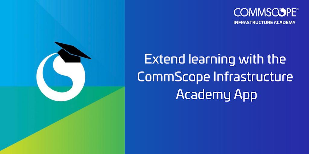 CommScope's tweet image. Your education should never stop. The #InfrastructureAcademy app is available for members of the #PartnerPRO Network.   Download it today! ow.ly/AvcE30odEOv