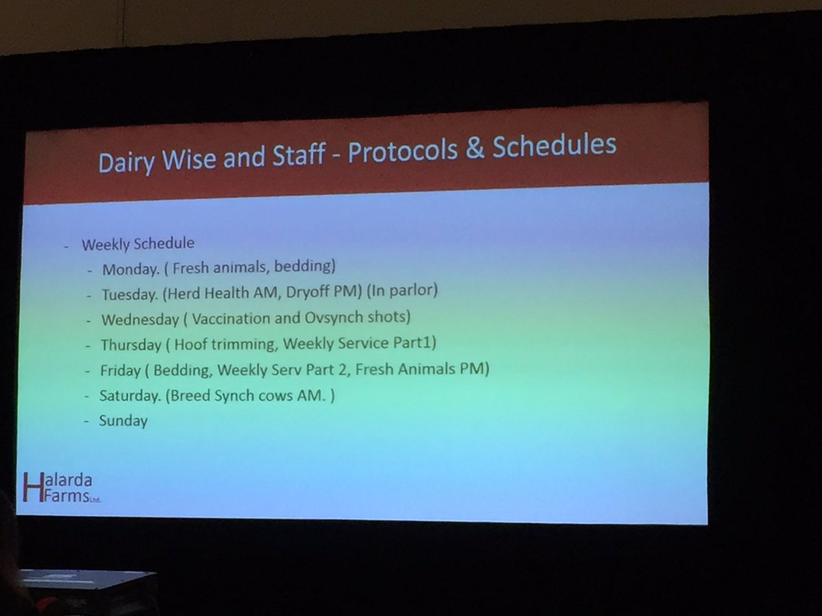 Making a schedule and sticking to the schedule!! <a href="/Halarda/">Anton Borst</a> #fms19 #lelyknowhow