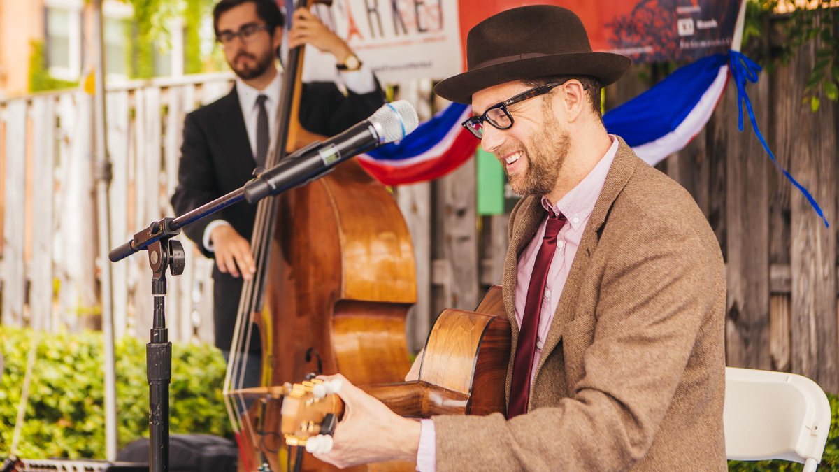 georgetowndc's tweet photo. The 16th Annual #georgetownfrenchmarket returns April 26 - 28 -- throughout the weekend enjoy live French and gypsy jazz music by Bitter Dose Combo, Djangolaya, Laissez Foure and Veronneau plus free music classes by Tunes 4 Tots! https://t.co/ndzUmn1zb0 #georgetowndc https://t.co/f7G2064K57