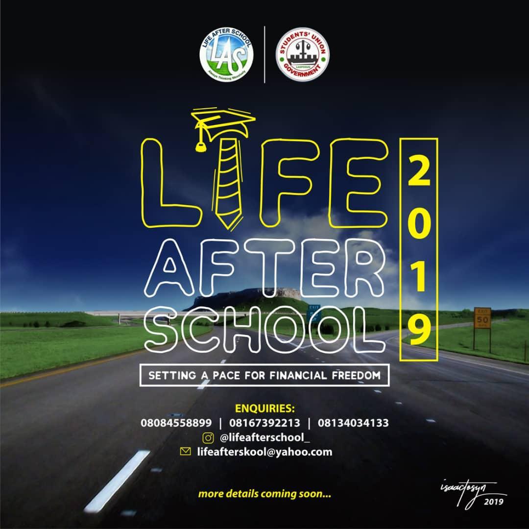 ajumoko_14's tweet photo. The Fourth Edition of ”LIFE AFTER SCHOOL” set to kick-off in the CITY OF EXCELLENCE - Lagos State Polytechnic
Anticipate It! Trend It!!
Kindly Share with Friends and Colleagues !!!
Cc. @iamAranbe @DonTeamie @LifeAfterSch_
#LIfeAfterSchool04
#LAS04 https://t.co/qiXWiypdbT