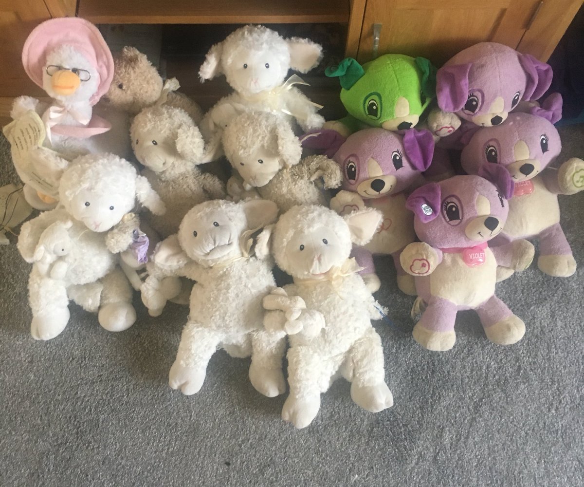 HopeIn0urHearts's tweet photo. Hope has ‘over loved’ these favourite toys of hers 😢. I was looking for someone to repair them, but a friend suggested I contact @GottaGettaGUND  and @LeapFrog  to see if they can help. Lambie (aka Lena the Lamb by Gund isn’t available anymore so we can’t let them go https://t.co/2TDzSf6Piz