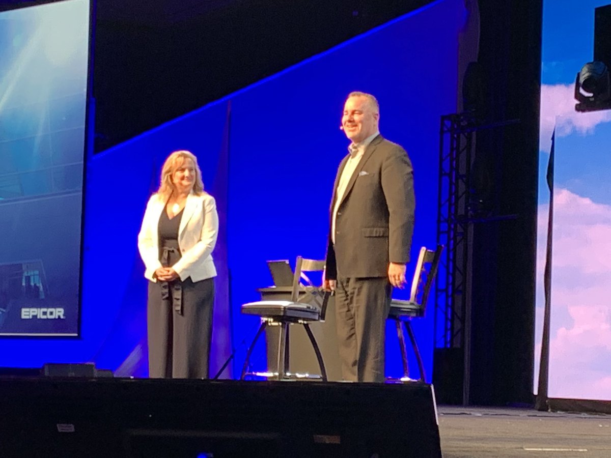 MyPOV: <a href="/haysscottd/">Scott Hays</a> <a href="/Lee_An_Schommer/">Lee An Schommer</a> the dynamic duo are up sharing the product roadmap for #erp @Epicor_Insights #EpicorInsights19