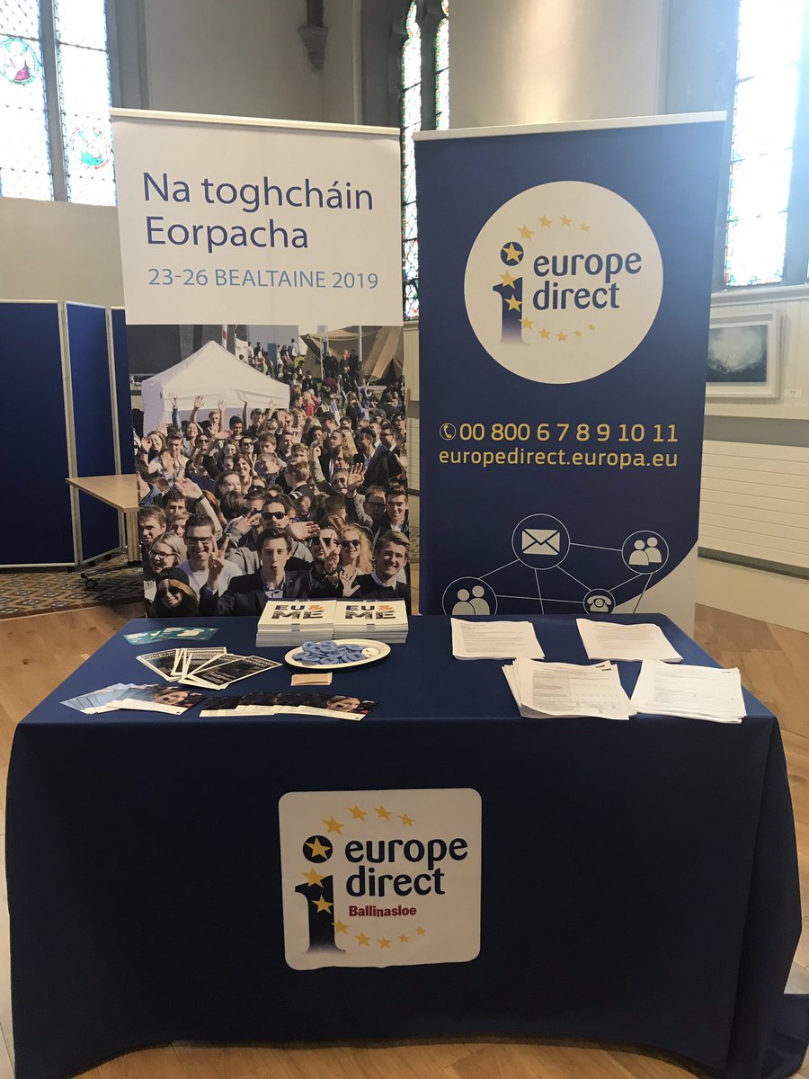 EDBallinasloe's tweet photo. Just kicking off @galway2020 #SmallTownBigIdeas meeting. Don’t forgot to check out our #ThisTimeImVoting stand with lots of info about #EUElections2019 24 May @EPinIreland @eurireland @emireland #BeAWaveMaker https://t.co/YzytpLh7Rw