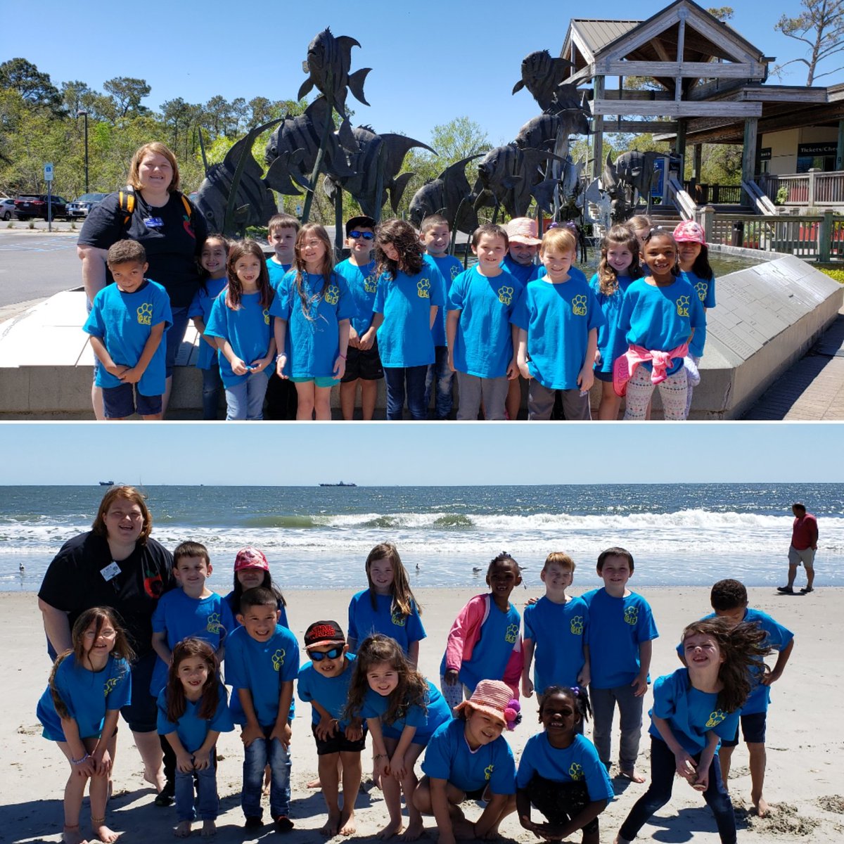 The first graders <a href="/gke_wildcats/">GKE Wildcats</a>  had a wonderful day at the aquarium and beach. Hands down my favorite day of every school year!