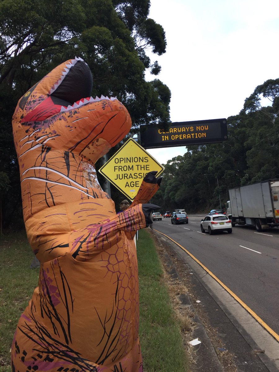 warringah19's tweet photo. #warringahdinosaurs were grazing on fresh pastures at Roseville Chase on Thursday when the election was called. There’s only 48 hours left to #registertovote at https://t.co/DxW7QlEcQv, and help stop the #warringah #wrecking once and for all! #warringahvotes #auspol #votetonyout https://t.co/1gzni0a1Yt