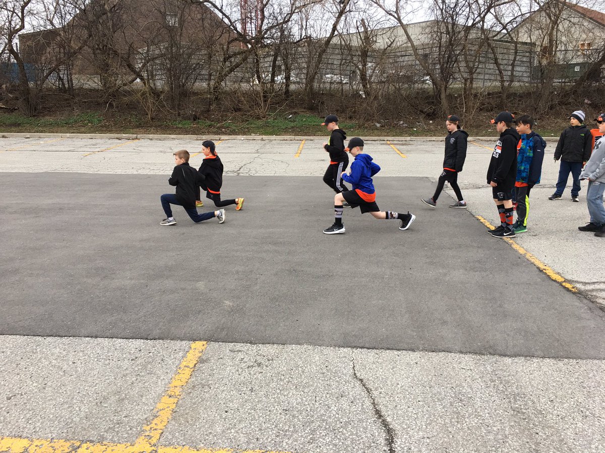One season ends -new one begins! 09 Orange Tie Crew warming up before hitting the ice!