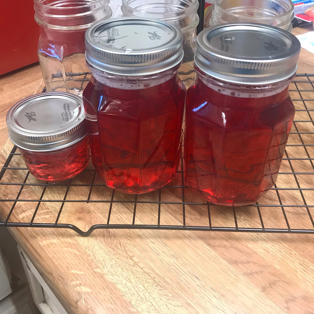 bootyisle's tweet photo. Hi friends, I made jelly out of clover flowers. #surprisinglyedible https://t.co/7nTYb39pnv