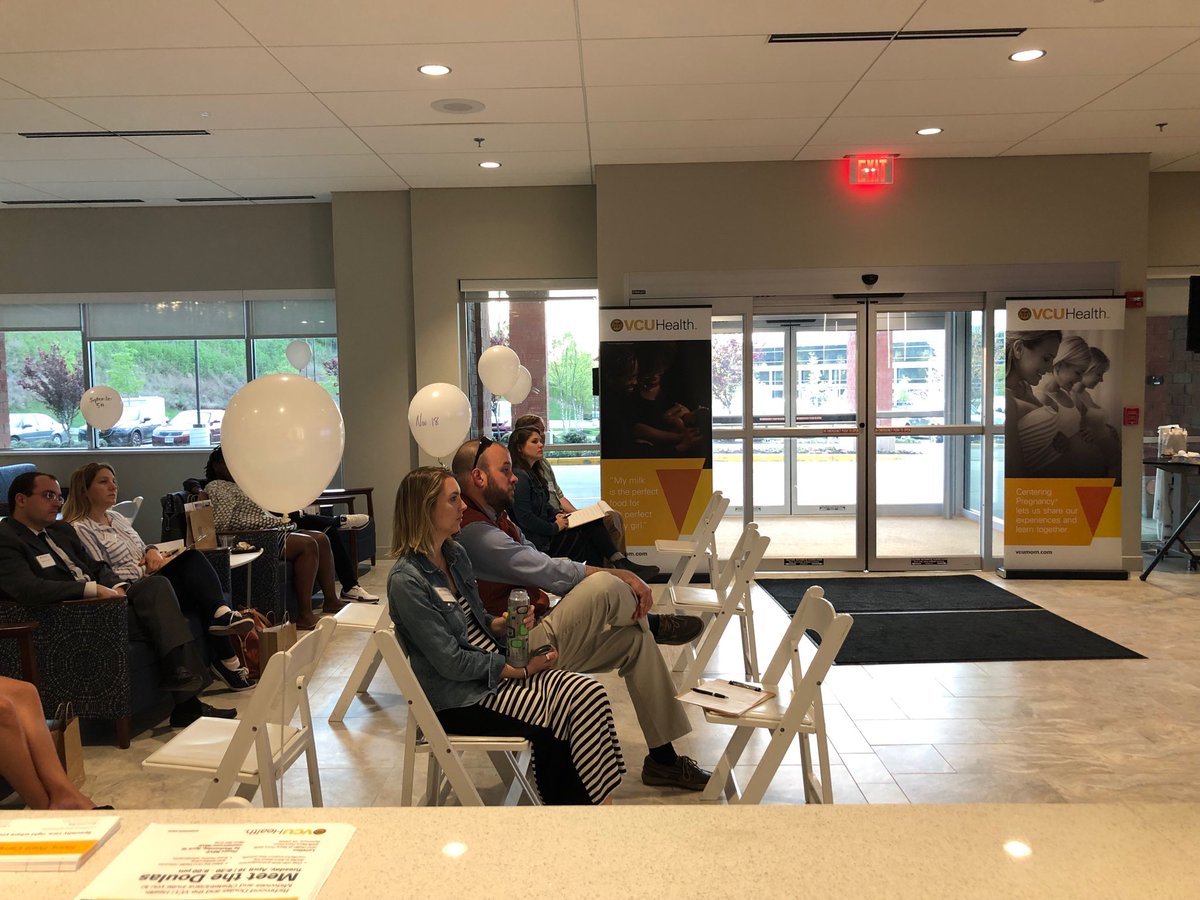 Expectant moms &amp; partners hear from ⁦<a href="/RichmondDoulas/">Richmond Doulas</a>⁩ ⁦<a href="/VCUHealth/">VCU Health</a>⁩ at Stony Point 9109.