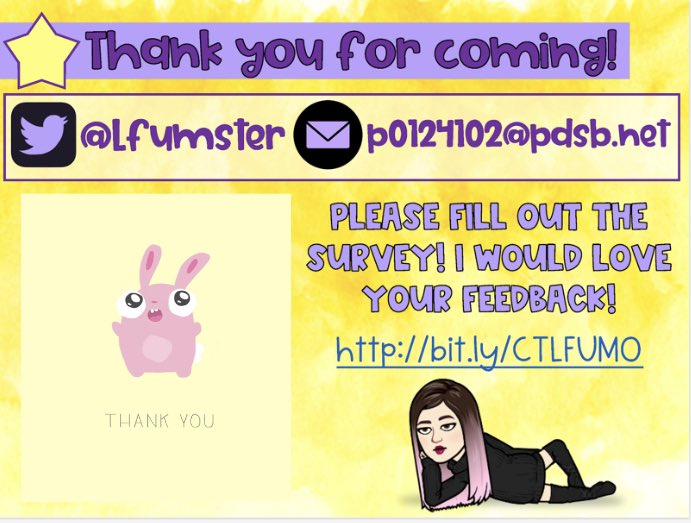 LFumster's tweet photo. For the teachers that attended please fill out the survey. Your feedback is greatly appreciated! https://t.co/A8hxQZp86N @PDSBTeacherLed @PeelSchools @ElmDrivePS #TeacherLed2019 #peelfam https://t.co/eWVbPn9kCb