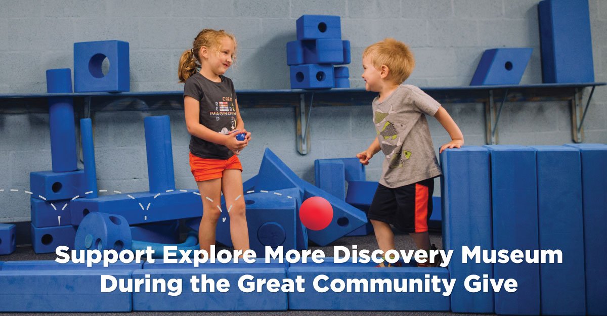 Small gifts. Big impact. Help us reach our goal of 250 donors tomorrow during the @GreatCommGive. It's for the kids so PLAY it forward! #iexploremore #greatcommunitygive Make your gift at bit.ly/give417