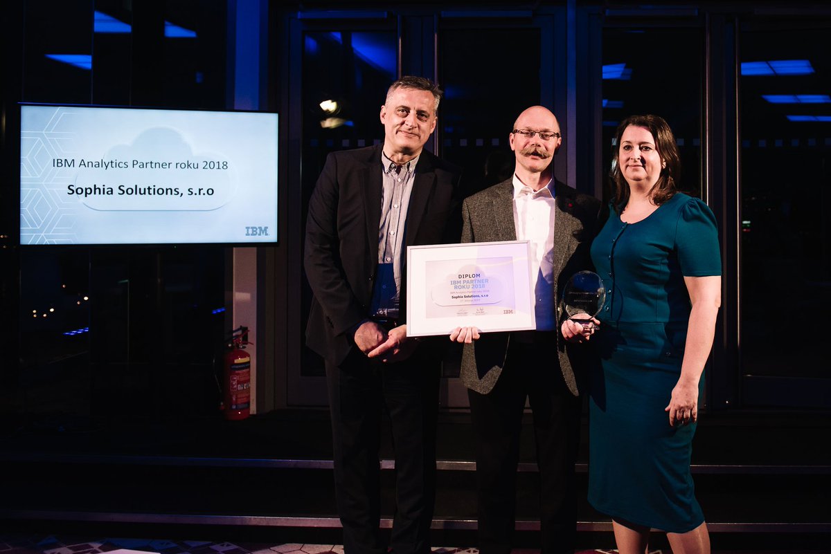 SophiaSolutions's tweet photo. @SophiaSolutions získala další z významných ocenění @IBM partner roku, tentokrát v oblasti #Analytics 2018.
https://t.co/hmN3qBII8W https://t.co/D0KzbFBEU5