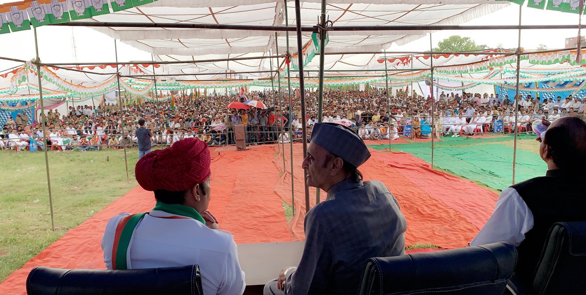 Martand_JK's tweet photo. Udhampur Lok Sabha campaign @vikramaditya_JK in Kathua today with Dr. Karan Singh Ji and Shri Manpreet Badal Ji! https://t.co/nM1eLvMtaG