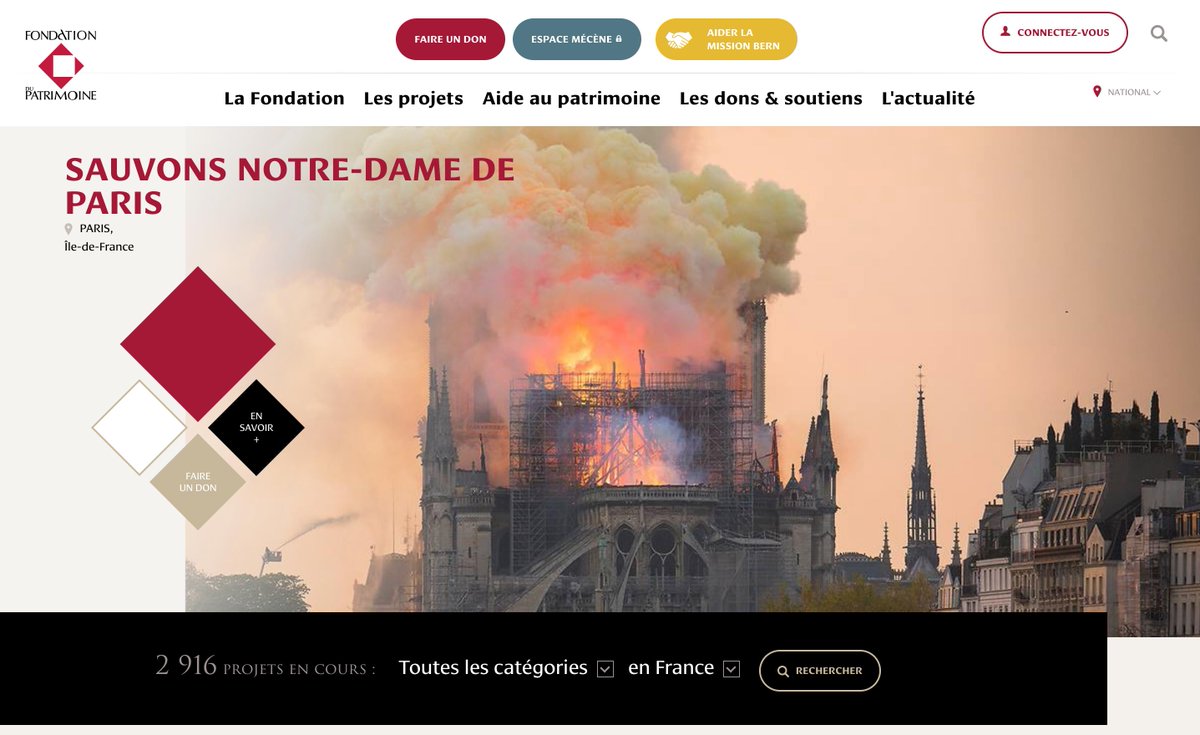 L’agence est fière d’accompagner la Fondation du Patrimoine.
Les équipes sont sur le pont depuis hier : tous unis pour rebâtir Notre-Dame de Paris ! 💪 #NotreDame <a href="/fond_patrimoine/">Fondation du patrimoine</a> 
fondation-patrimoine.org