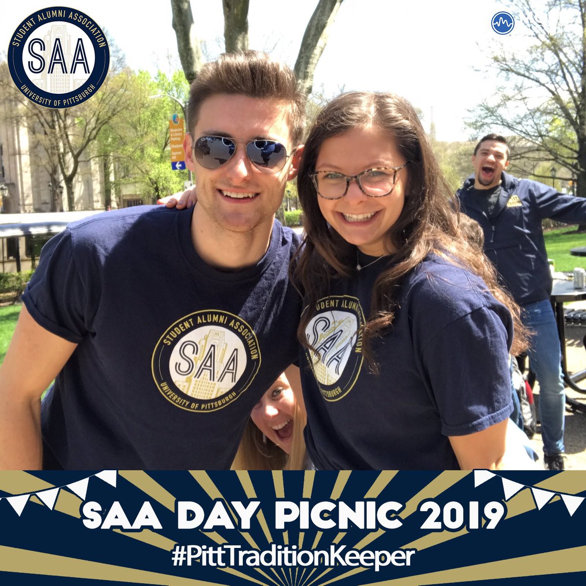 PASN_1787's tweet photo. Props to @anth_star2113 &amp; @catie_conrad for a super successful SAA Day! Don’t forget to renew your membership to enter to win free AirPods! https://t.co/Ey50HHzrtS 💙🏀💛🏆 #PittNow #H2P #PittTraditionKeepers https://t.co/DvoMO1p3c4