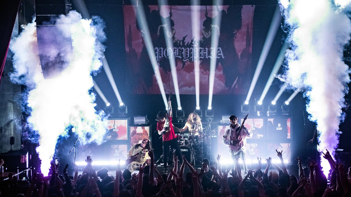 On tour with @ITheMighty and <a href="/TidesOfMan/">TidesOfMan</a>, @Polyphia are giving prog metal a much needed kick in the ass. kerrang.com/features/polyp…