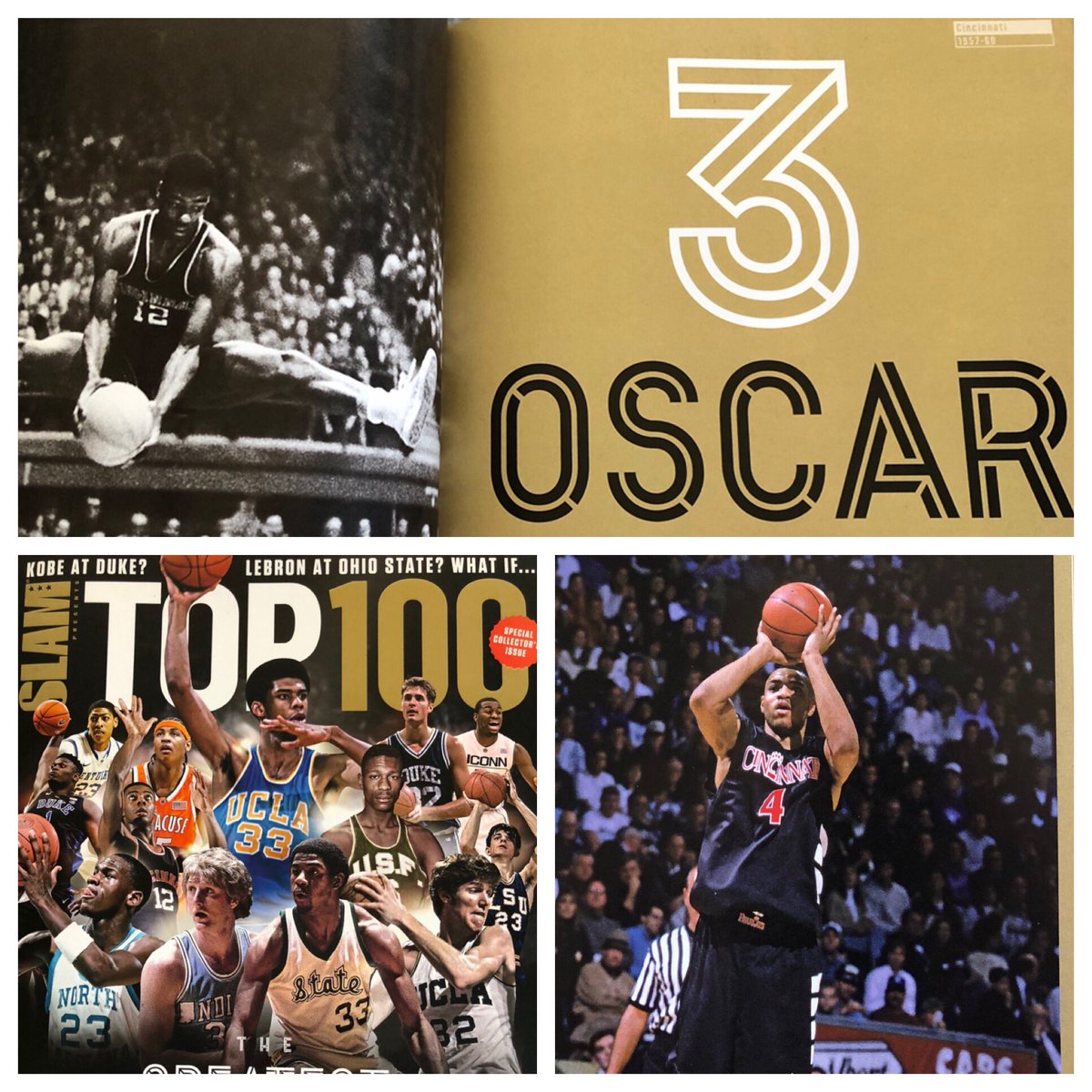 Picked up the <a href="/SLAMonline/">SLAM</a> magazine “Top 100 Greatest College Players of All Time” issue yesterday. It’s awesome and the #Bearcats are well-represented with The Big O at #3 and <a href="/KenyonMartinSr/">Kenyon Martin Sr.</a> at #89. UC was also picked for #9 uniform of all-time. Highly recommend the issue 👍
