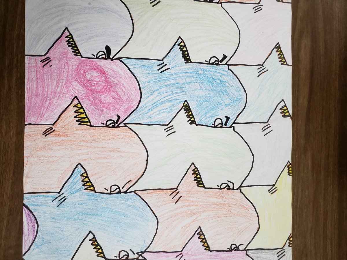 dougrobertsohio's tweet photo. Tessellations are the real deal today in @ChrissyGuthrie classroom today at Parker IS in McAlester Oklahoma #T3SystemicCoaching https://t.co/ZJiL8KZzlN