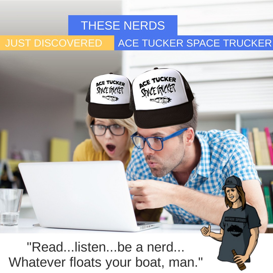 Ace Tucker Space Trucker is the NUMBER 1 cinematic audio scifi series in the galaxy. If you want sidesplitting humor and action-packed stories, feast your earbuds now! shop.authors-direct.com/collections/ja… #AceTucker #Space #Trucker #scifi #sciencefiction #comedy  #podcast #comicon love #punk