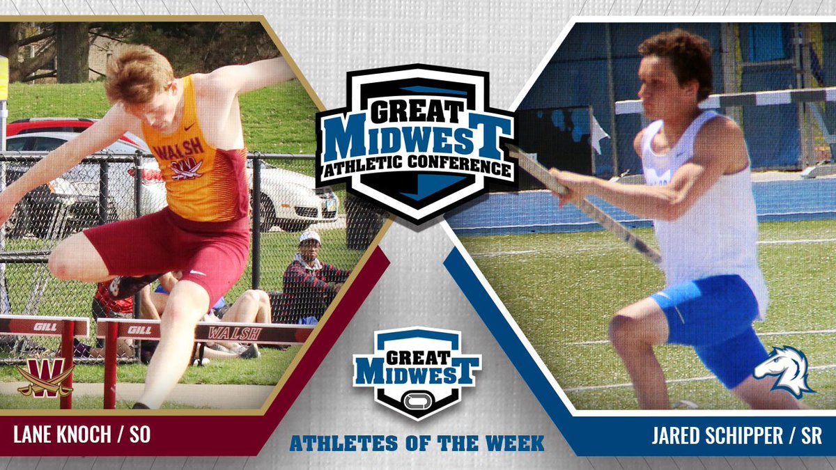 GreatMidwestAC's tweet photo. #GreatMidwestMOTF Weekly Honors:                              

Track - Lane Knoch (@WalshTrack)
Field - Jared Schipper (@HillsdaleTrack) 

📰 » https://t.co/yUzNILb6lw https://t.co/JICsbXFJbj