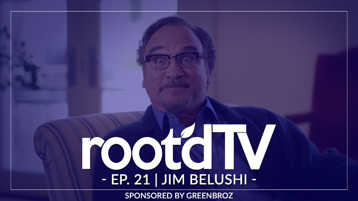 stayrootd's tweet photo. NEW RootdTV episode just dropped through all our distribution channels. In this episode we sit down with entertainment legend @JimBelushi, who talks about Captain Jack, SNL, and how medical cannabis can have an amazing impact on our society. https://t.co/C7UEw2sCot https://t.co/yM5b66nv6O