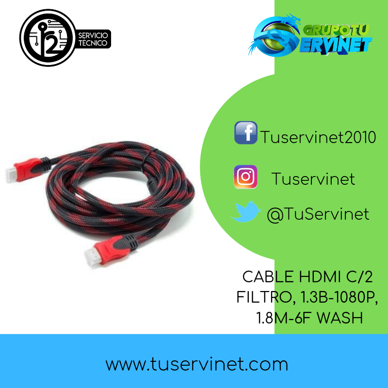 TuServinet's tweet photo. Buenos Días.
Pregunta YAA, por nuestros *CABLES HDMI* . para que tengas lo mejor en tecnología. Todo en accesorios para tu beneficio, la mejor calidad al mejor precio. 

 Instagram: https://t.co/d4BvhLzvGw 
Facebook: https://t.co/yJ7wQwTNyw 
Web: https://t.co/fjL3tRofFb https://t.co/r9OdRRdwz3