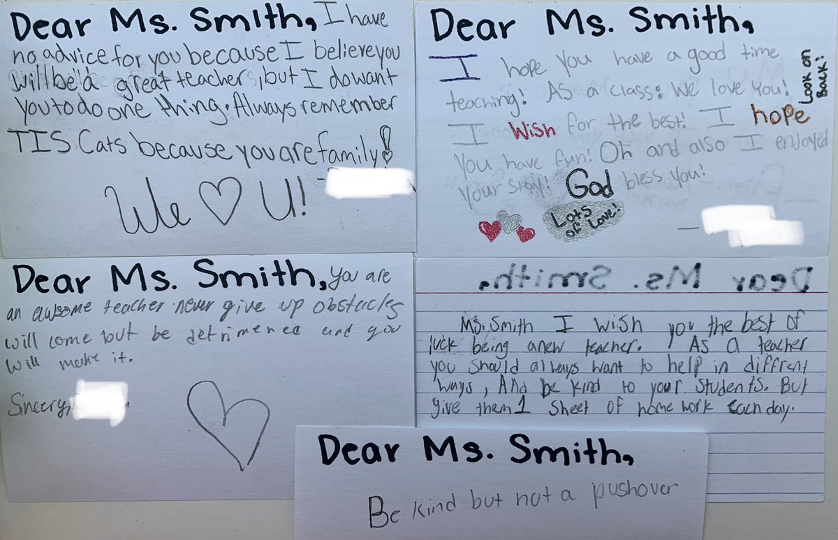 Ms_MadisonSmith's tweet photo. Ask for advice from students and you will receive. So thankful for my time with 5th Grade at Tarrant Intermediate School. 📚 https://t.co/MHfBJKOOc9
