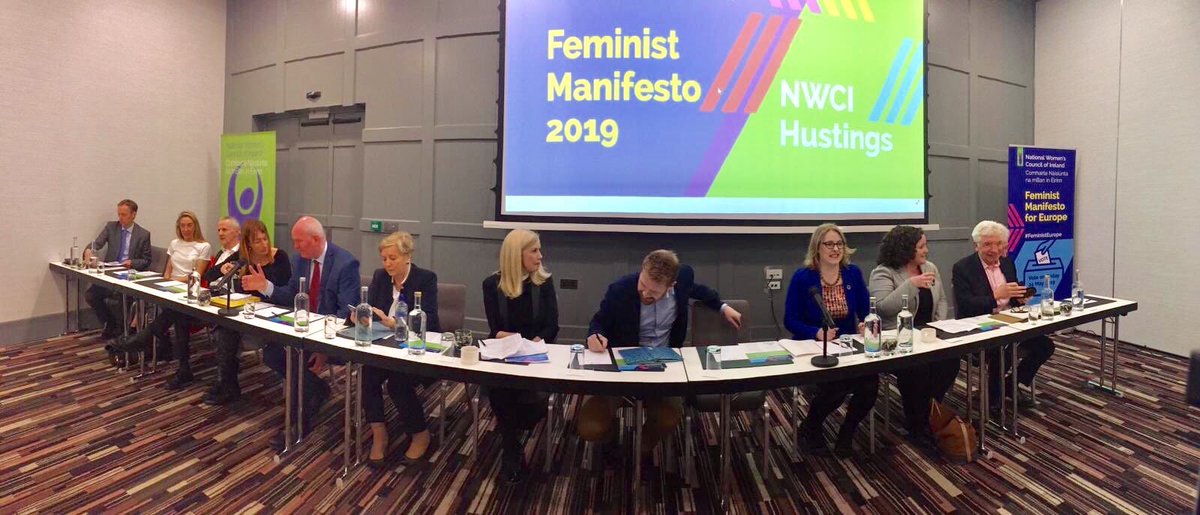 There’s me - Martina in the middle! The first of what will be many hustings involving #Dublin #EP2019 candidates. Great to chair & pose the questions. Congrats @NWCI #FeministEurope #GenerationVote #EUElections2019 #EU19
