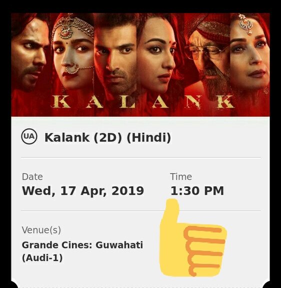 imshiva17's tweet photo. Finally the wait is over, the day
has come.. All set to celebrate my this year B-Day with #TeamKalank
Super excited to watched
the megnum opus #Kalank
@MadhuriDixit @duttsanjay
@Varun_dvn @aliaa08
@sonakshisinha #AdityaRoyKapur @kunalkemmu @Advani_Kiara https://t.co/DIB3wt84gN
