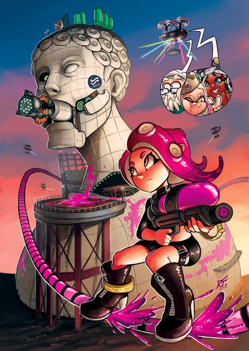 I never posted my full piece from the Octo Zine so here it be. It's long over but I'm still stoked that I got to participate in such a fun collab🙏