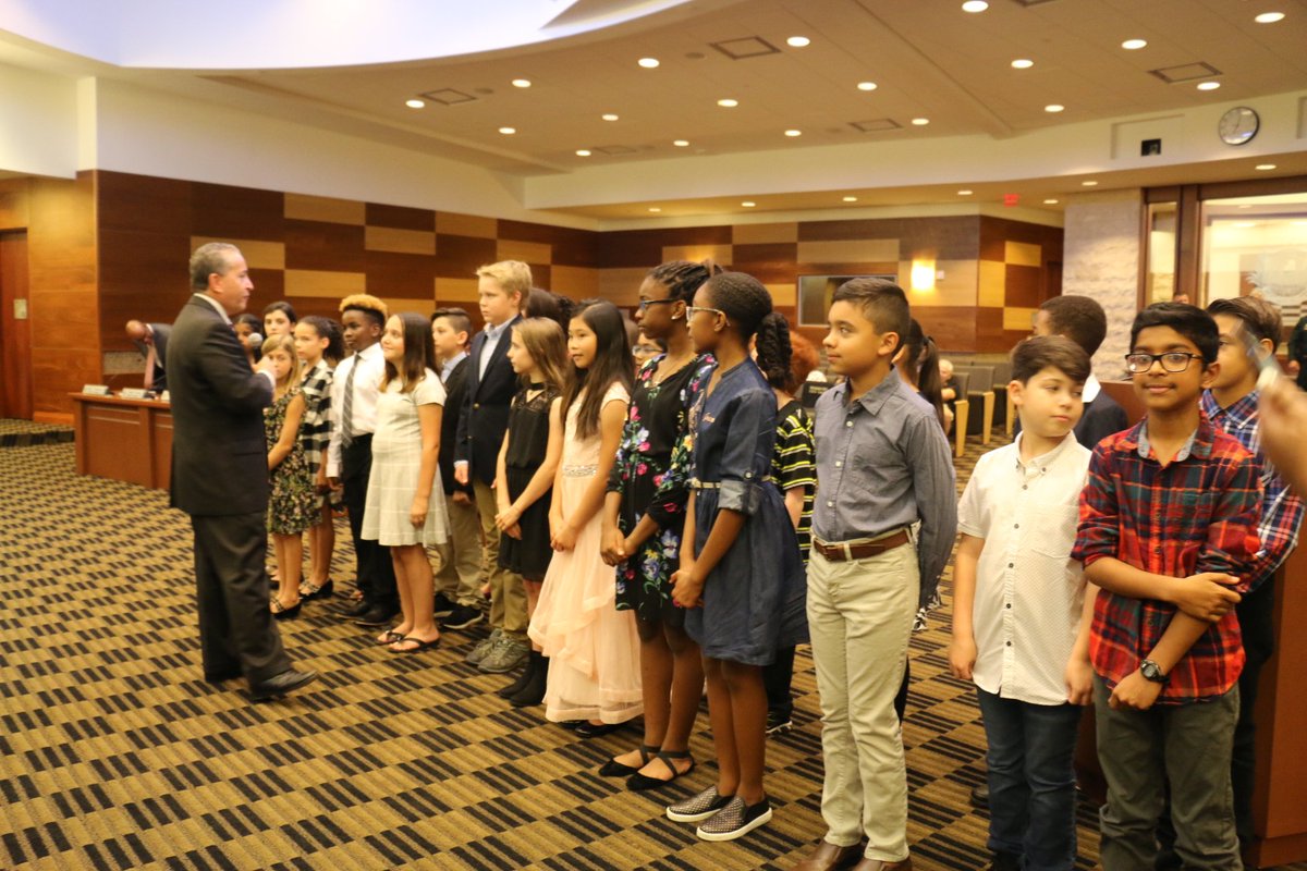Thank you to the Student Council representatives from <a href="/ManateeBayElem/">Manatee Bay Elem</a> who led the Pledge of Allegiance at last night's <a href="/CityofWeston/">City of Weston</a> Commission Meeting. And to Principal <a href="/hdevaughn/">Heather Hedman-DeVau</a> &amp; Student Council sponsor, Ms. Washington for your #leadership. #schools #family #education #MyCity