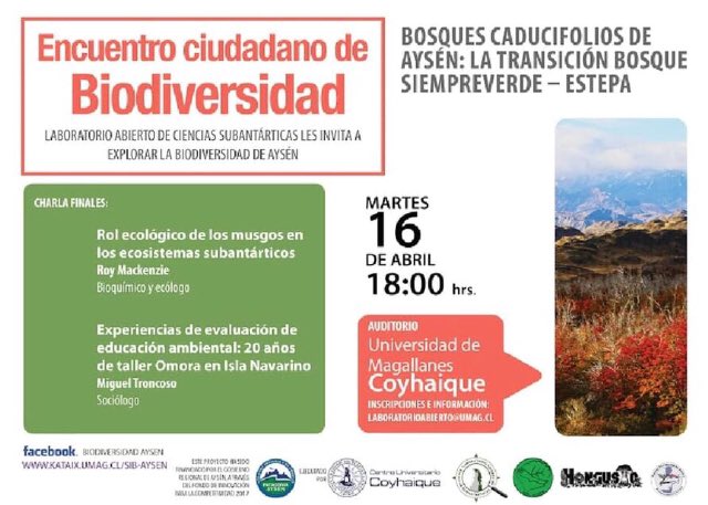 SIB_Aysen's tweet photo. Hoy a las 18:00 en el auditorio de la Universidad de Magallanes 🍄 https://t.co/4oX9EE7TkD