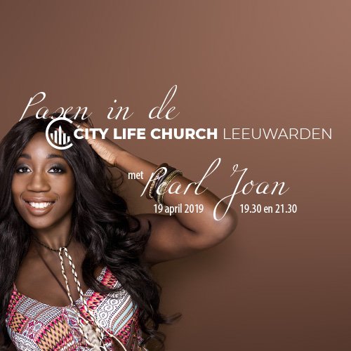 CLCLeeuwarden's tweet photo. Pasen in de CLC Leeuwarden met @PearlJoan. Goede Vrijdag om 19.30 en 21.30. Tickets via https://t.co/KMCDaSb5oy #Leeuwarden #pasen https://t.co/wvZvA2Fh8c