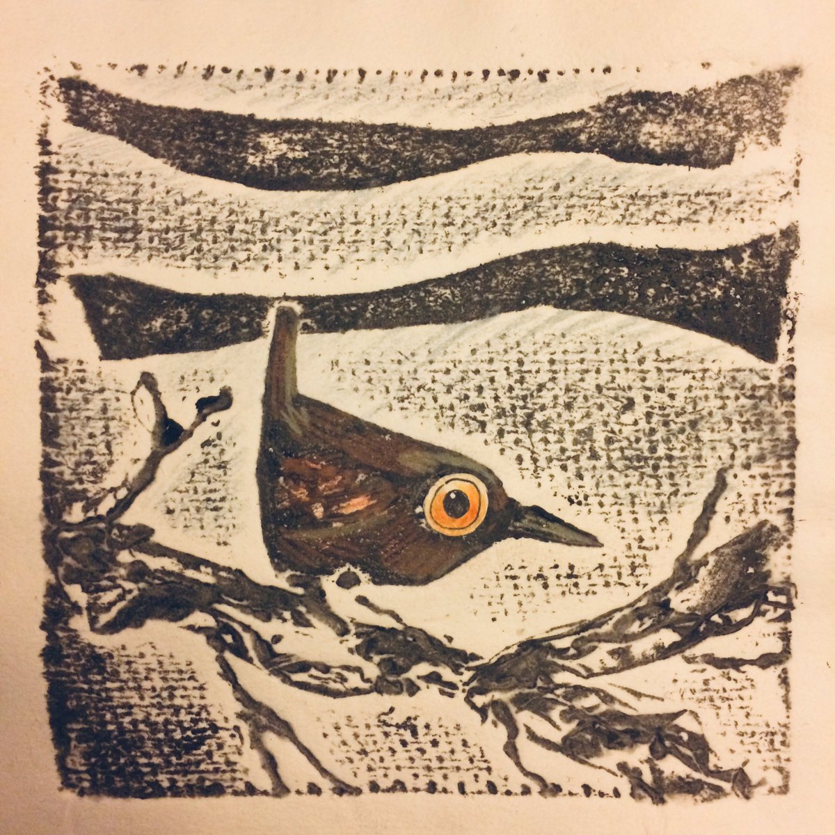 JosephWitchall's tweet photo. Having a go at collagraph printing for a print making workshop I am teaching this week...
#illustrationartists #childrensbookillustration #sketch #collagraphy #collagraphyprint #printmaking https://t.co/j4c1uskVcG