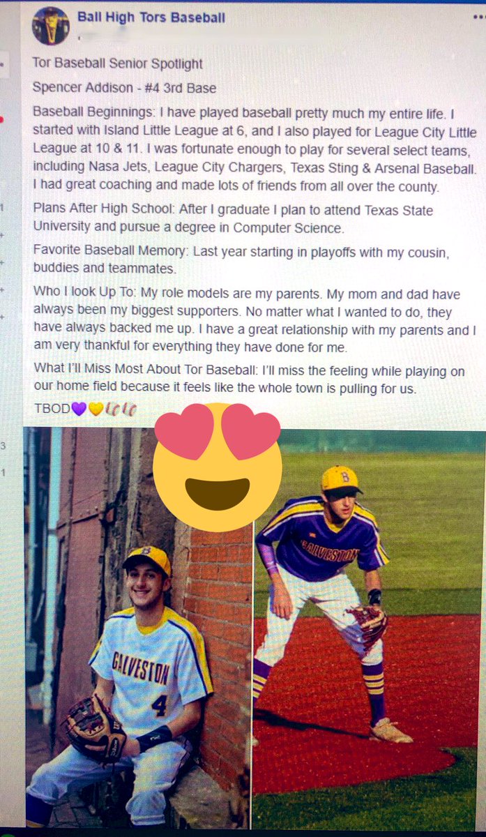 FactFinder409's tweet photo. Galveston @ Friendswood tonight, 7pm💛💜🌪⚾️ 
#tbod #ballhigh #baseball https://t.co/t8SNfObJnK