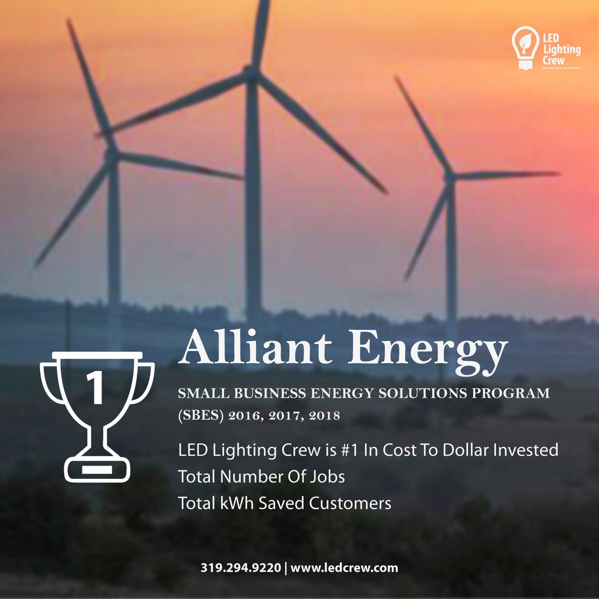 LEDLightingCrew's tweet photo. We Are Proud Trade Ally Partners With Alliant Energy's Rebate Program and #1 In Small Business Energy Solutions Program!
#LEDLightingCrew #AllyPartners #Rebates #AlliantEnergy #EnergyStar #SmallBusinessEnergySolutionsProgram https://t.co/wbtoiDERav