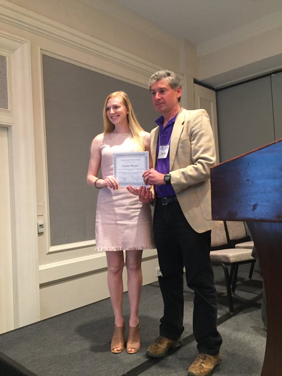 Congratulations again to Cassie Meyer, our recent major who won the Odum Undergraduate Paper Award at the Southern Sociological Society annual meetings in Atlanta, Georgia on April 12, 2019. She made ECU proud!