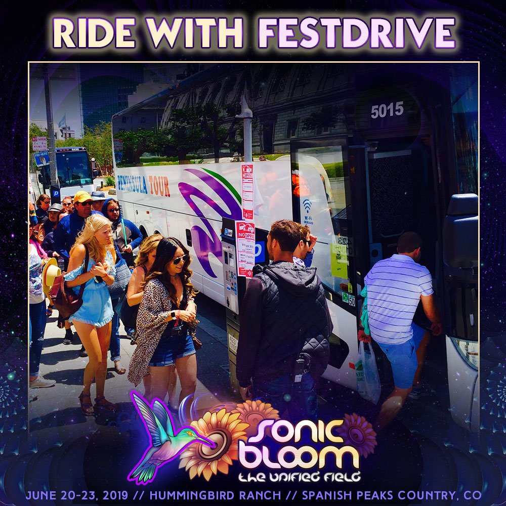 SONIC_BLOOM's tweet photo. You can fly into Denver, Colorado, hop on the train that leaves right from the airport terminal to downtown Denver where the FestDrive bus awaits only a block away and arrive at SONIC BLOOM in style!
#SONICBLOOM #FestDrive @FestDrive  #Shuttles https://t.co/6KXMXYUeum https://t.co/pbf4k7emvp