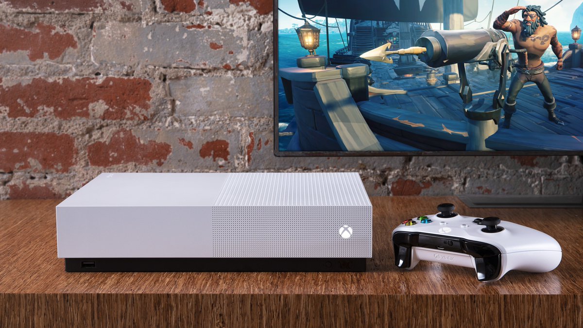 Introducing the 1TB Xbox One S All-Digital Edition.

✅ Go all-digital with disc-free gaming.
✅ Games, saves, and backups are safe in the cloud.
✅ Downloads of Minecraft, Forza Horizon 3, and Sea of Thieves included

Learn more: xbx.lv/2VSE2Ru