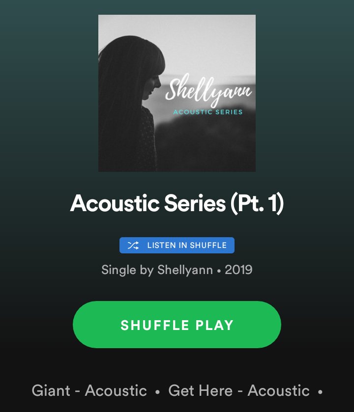 shellyannmusic's tweet photo. Thrilled to be able to share my @SpotifyUK acoustic series. Get downloading and streaming 🎶 https://t.co/PbZQ4g4121 https://t.co/7CuGKLb6da