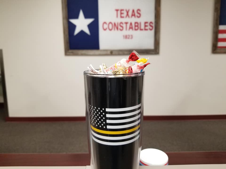 TCConstablePct2's tweet photo. Our dispatchers mean everything to us so we wanted to celebrate them for National Public Safety Telecommunicators Week. Today, we picked up lunch for them and gave each an appreciation gift for their service to the blue. #radioninjas #communicationwarriors https://t.co/BVelnoFGgN