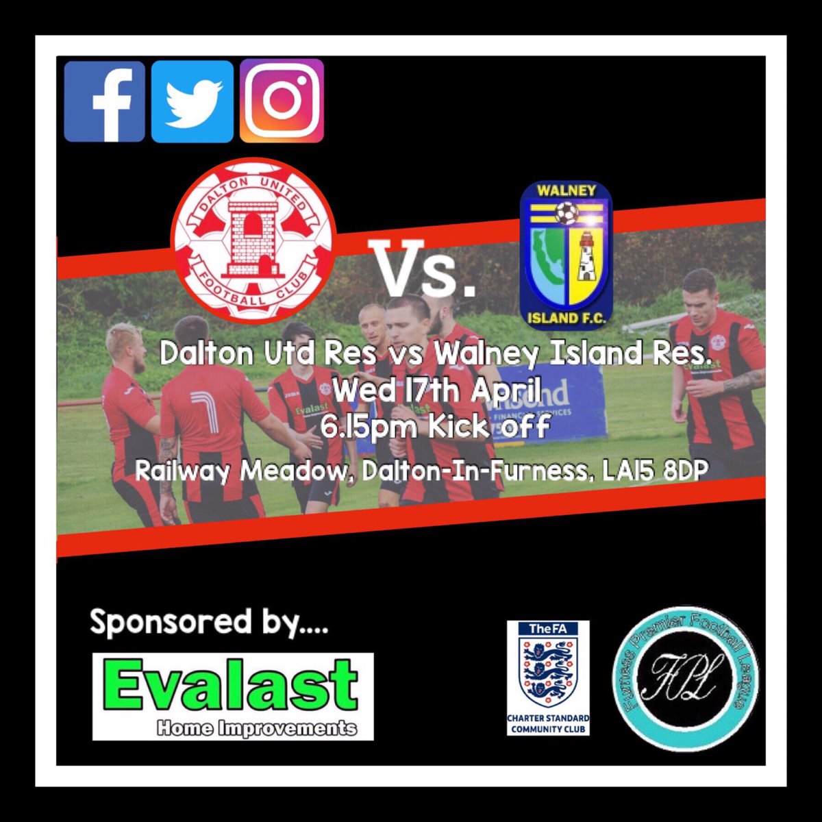 daltonunitedfc's tweet photo. ๐จ๐จMatch Day ๐จ๐จ
โโโโโโโโโโโโโโโโโโโโโ
๐ | Wednesday 17th April
.
โผ๏ธTomorrow the reserves are in league action for the final time this season hoping for 3 points to finish on a high. Get yourself down and support the lads and the clubโผ๏ธ
.
#upthebullets #evalast #timpson https://t.co/DLKtU1olCT