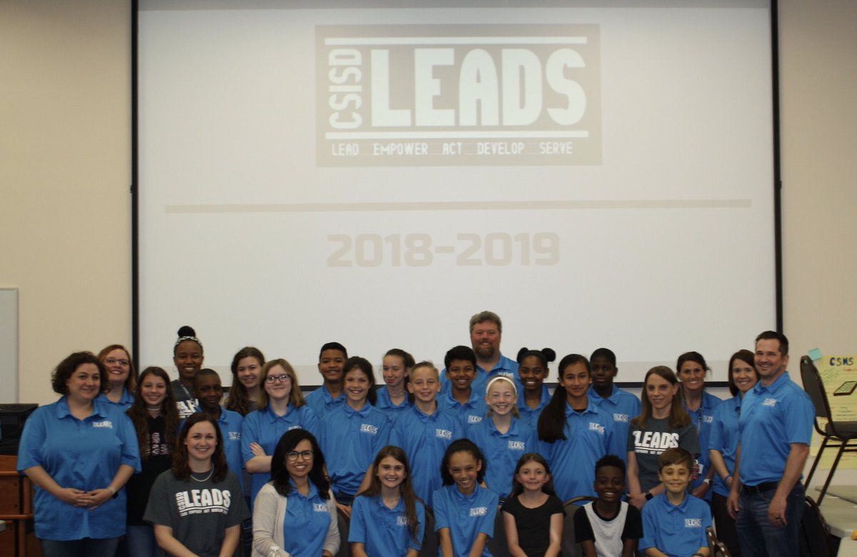 LEADScsisd's tweet photo. It has been an amazing 1st year of LEADS!  We are so proud of our student #ambassadors and our teacher #Innovators. This is not the end of our journey, it is the beginning of a new one!  #successcsisd @csmsknights https://t.co/O37f6HObe4