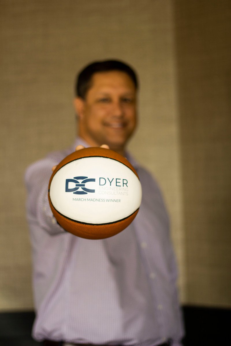 DyerEngineering's tweet image. Dyer Engineering encourages employee efforts by hosting friendly competitions. Congrats to our #MarchMadness🏀 bracket winner for 2019!
